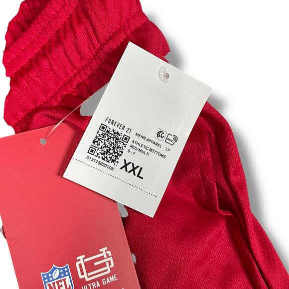 Kansas City Chiefs Mens XXL Mesh Shorts Forever 21 NFL Team Apparel 2XL Red KC - Picture 11 of 14
